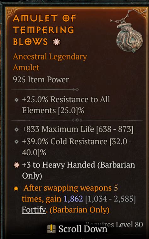 Ga Heavy Handed Amulet Here Hh Max Life Topic D2jsp