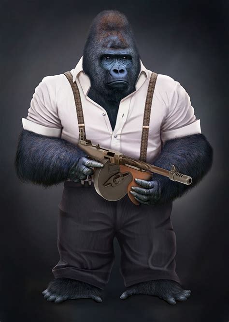 Gorilla On Behance Gorillas Art Monkey Art Gorilla Wallpaper