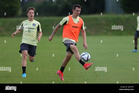 Anderlecht S Benito Raman Pictured In Action During A Training Session