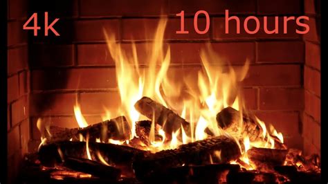 Relaxation Fireplace 10 Hours Of FULL HD 4K Live Fireplace With Sound