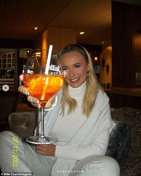 Love Island S Millie Court Braves The Cold To Show Off Her Incredible Figure In Bikini In The