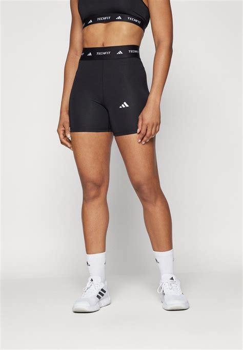 Adidas Performance Techfit Short Leggings Leggings Black Noir