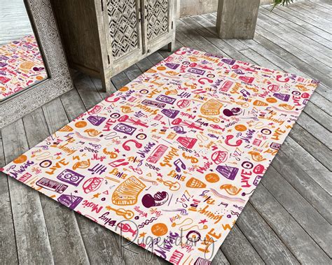 Colorful Music Instruments Rug, Jazz Decor, Music Room Carpet, Gift for Musician - Etsy