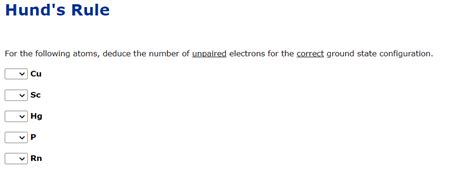 Solved Hund S Rule For The Following Atoms Deduce The Chegg