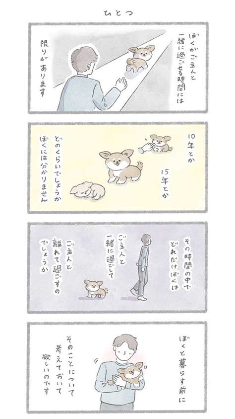 「犬の十戒」を基にした4コマ漫画に3万人が涙 「絶対に忘れてはならない」 Hint Pot 2