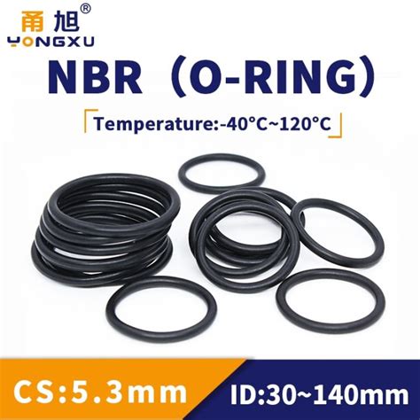 LZ NBR Waterproof O Ring Seal Gasket Espessura CS5 3mm OD30 140mm