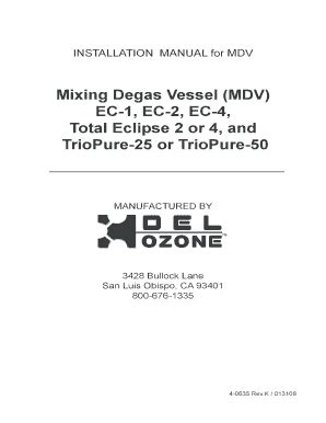 Fillable Online Mdv Installation Instructions Loveyourhottub