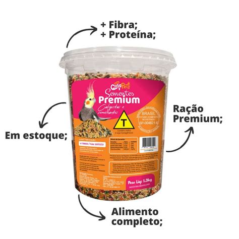 Ração Minha Casa Pets Mix Calopsita 1 3kg