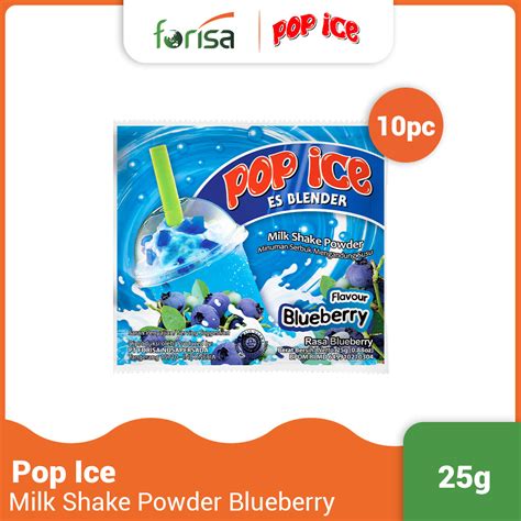 Jual Pop Ice Milk Shake Powder Blueberry Renceng X Gr Shopee