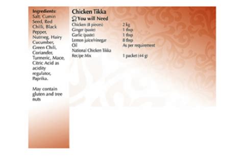 National Chicken Tikka Recipe Mix 1 55 Oz Kroger