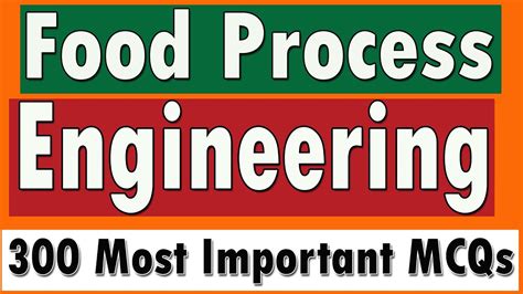 Food Process Engineering Most Important Mcqs Part Food