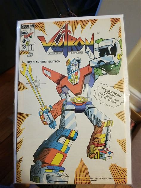 VOLTRON Defender Of The Universe Comic Issue 1 1985 Modern Comics First