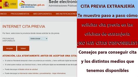 Solicitar Cita Previa Para Tr Mites De Extranjer A Gu A Completa Paso