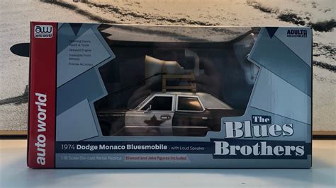 Auto World Silver Screen Machines 1 18 Blues Brothers Bluesmobile 1974