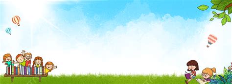 colorful ink shading happy school cartoon kindergarten enrollment