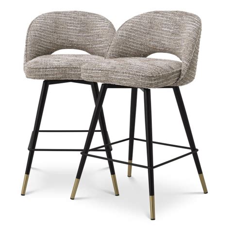 Eichholtz Counter Stool Cliff Set Von Stk Mademoiselle Beige Bei