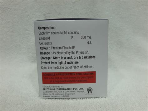 Linezolid 300 Mg Tab At ₹ 157stripe Linezolid Tablets In Kalol Id