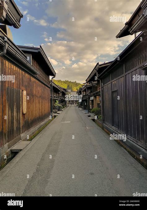 City Center Of The Old Traditional Japanese Mountain Town Takayama In