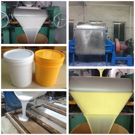 Low Viscosity Liquid Silicone Make Concrete Mold No Oily Silicone Rubber For Craft Stone Mold