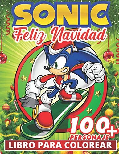 Feliz Navidad Sonic Libro Para Colorear Divertidos Libros De