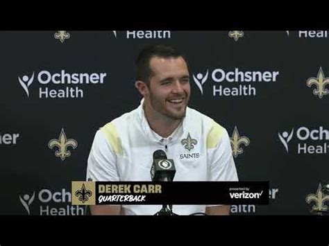 Derek Carr S Introductory Press Conference To The New Orleans Saints