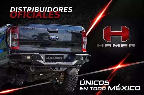 Defensa Trasera Ford Ranger Con Tiron Hamer Y Faros Led En Venta