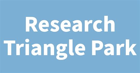 Research Triangle Park Rtp Silicon Valley Of North Carolina