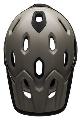 Bell Super DH Mips Helmet With Removable Chinstrap Grey Sablo Black