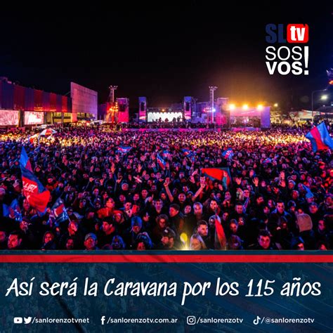 San Lorenzo TV on Twitter Así será el cronograma de la Caravana