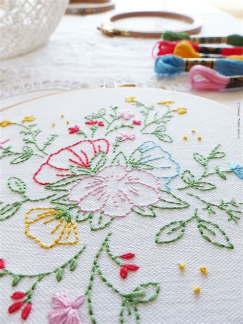 Bouquet Of Flowers 6 Embroidery Kit Tamar Nahir Yanai