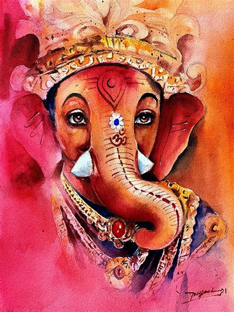 Sri Ganesh Ganesh Lord Ganesha Art Ganesha Painting Lord Shiva Hot