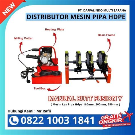 Mesin Sambung Pipa Hdpe Shds Model Y Clamp Di Jakarta Timur