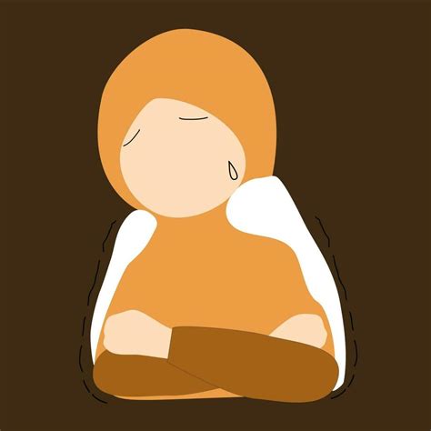 Muslim Woman Is Not Feeling Well 32835603 Vector Art At Vecteezy