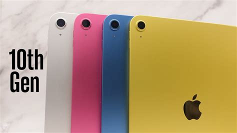 Ipad 10 In All Colors Yellow Pink Blue And Silver Comparison Youtube