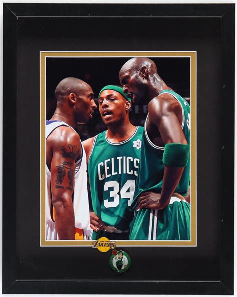 Kobe Bryant Kevin Garnett Paul Pierce Custom Deep Shadowbox Frame