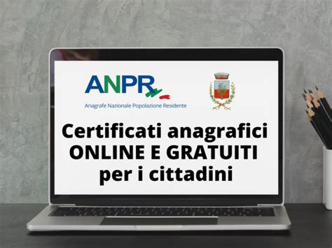 Sul Portale Anpr Certificati Online Comune Di Bernareggio