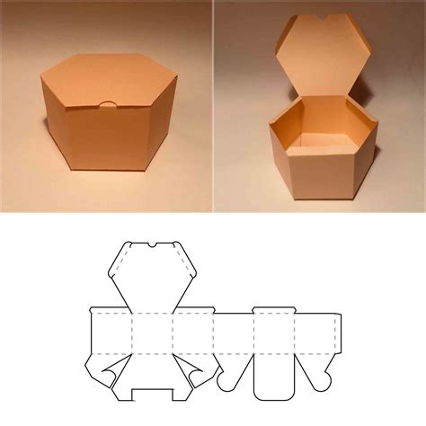 Box With Handle Template Square Box Cube Box Favor Box G Inspire