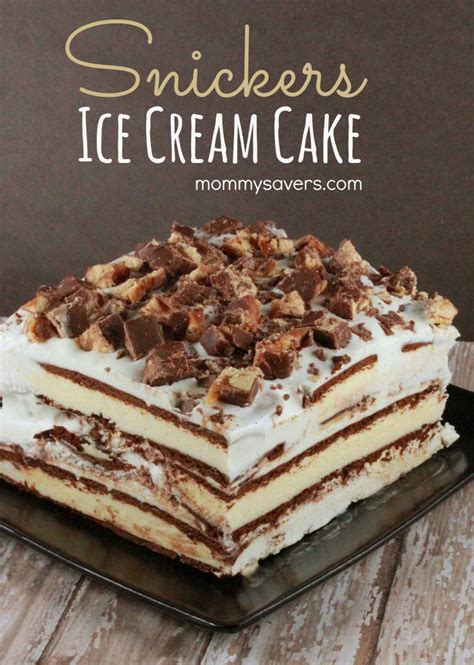 Snickers Ice Cream Cake Mommysavers