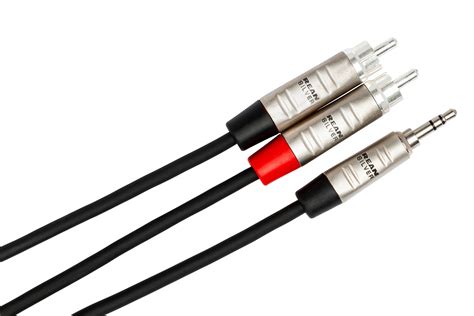 Rean Mm Trs To Dual Rca Pro Stereo Breakout Hosa Cables