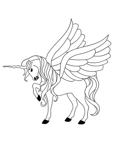 Coloriage Licorne Ailée 4 Coloriages à Imprimer Gratuits 2021