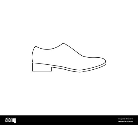 Mens Shoe Icon Vector Illustration Flat Design Stock Vector Image