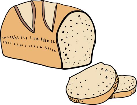 Doodle Freehand Sketch Drawing Of Bread Png