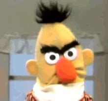 Bert Sesame Street GIF - Bert SesameStreet AngryPuppet - Discover ...