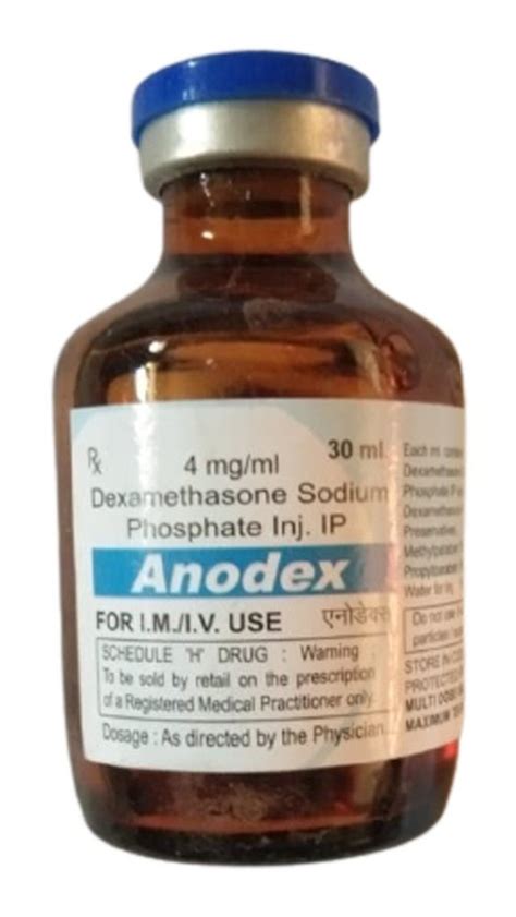 Anodex Dexamethasone Sodium Phosphate Injection IP 4mg Ml At Rs 100