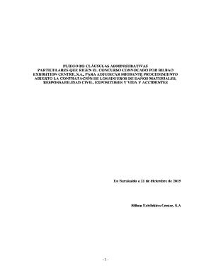 Completable En L Nea Pliego De Cl Usulas Administrativas Particulares