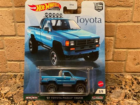 Hot Wheels 87 Toyota Pickup Truck Blue Car Culture Premium Grj97 2021 Ubicaciondepersonas