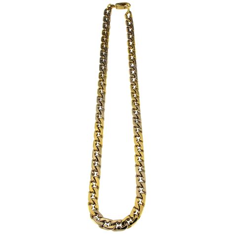 24 Karat Yellow Gold Box Chain Necklace at 1stDibs