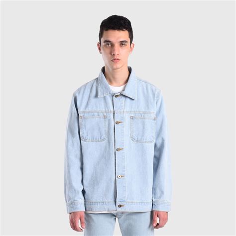 Jual Roughneck Dn White Rough Denim Jacket Shopee Indonesia