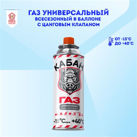 Газ универсальный всесезонный в баллоне Кабан 220 г - купить с ...