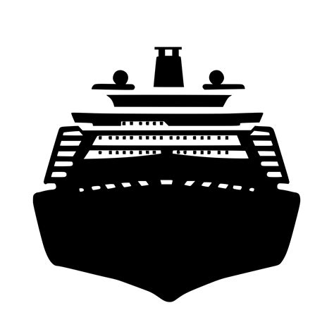 Cruise Ship Silhouette Svg Image For Cricut Silhouette Laser Machines